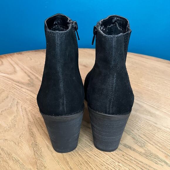 Frye & Co. Kaye Suede Chelsea Boot Pointed Toe Western Wedge Women’s Size 10 - Picture 3 of 11